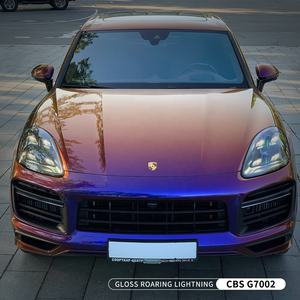 Pegatina para envolver el coche, vinilo, color morado, azul - Product Image 2