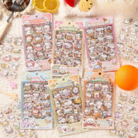 4pcs Per Pack Stiker Lucu dan Menggemaskan Stiker Teman Perencana yang Menggemaskan Bahan PET untuk Perencana