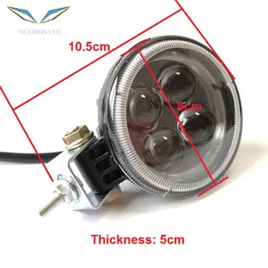 Hearxin Car LED Auto Arbeits licht 3 Zoll 12W D Mit Linse Rundes wasserdichtes Licht Für Auto Geländewagen Offroad Motorrad Scheinwerfer