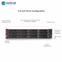 Serveur de stockage cloud hybride |   Lenovo SR655 V3 |   5ème génération AMD Turin |   20 baies 3,5'' NVMe |   6x GPU |   Garantie d'usine de 3 ans