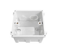 Boîte encastrée en PVC blanc pour interrupteurs et prises, protection ignifuge, fabriquée à Dong Nai, Vietnam