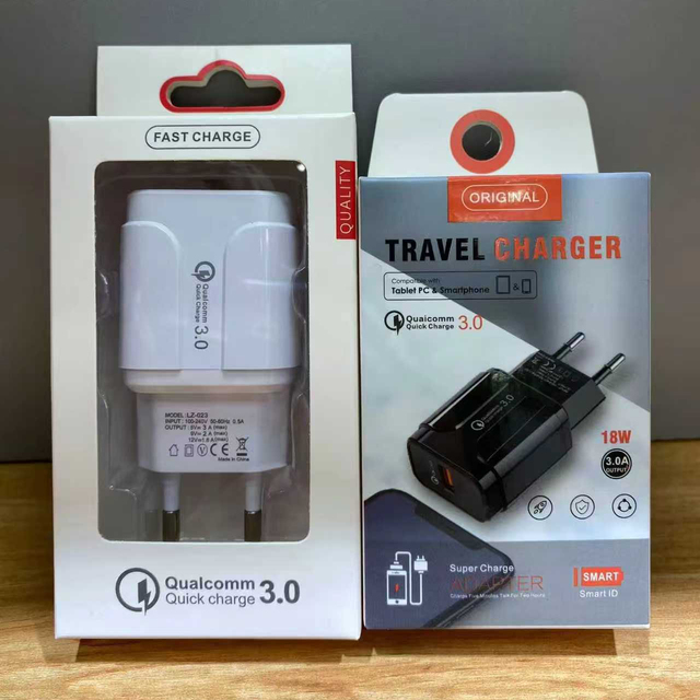 5V 3A Quick Charge QC 3.0 USB US EU Charger Universal Mobile Phone Charger Wall Fast Charging Adapter for iPhone Samsung Xiaomi