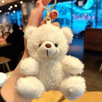 Porte-clés en peluche mini ours mignon et doux, écologique, durable, avec motif anime en relief, breloque de sac, UMOO FFK2610-1