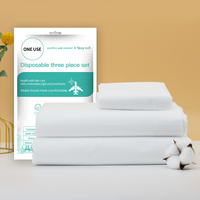 Ensemble de literie de voyage jetable, lit double, 4 pièces, triple couche, antistatique, non tissé, écologique, imperméable, luxe, 300tc