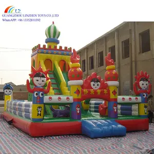 Casa de rebote inflable para niños, equipo de ciudad divertido