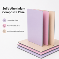 Panneau composite en aluminium de couleur unie 1220x2440mm 3mm 4mm ignifuge certifié CE pour devanture de magasin