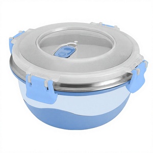 four side locked <b>Box</b> Stainless Steel Tiffin <b>Lunch</b> <b>Box</b> Polished Camping Food Carrier with Lock Lid With Plastic <b>Lunch</b> <b>Box</b> - Product Image 1