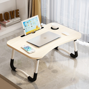 Otros <span class=keywords><strong>Productos</strong></span> <span class=keywords><strong>de</strong></span> Almacenamiento para el Hogar, Escritorio Portátil Plegable con Portavasos, Cajón y Ranura para Tablet para Estudiar, Trabajar o Comer el Desayuno - Product Image 6