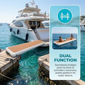 Rampe d'accès gonflable pour <span class=keywords><strong>bateau</strong></span>, passerelle flottante durable et portable pour yacht, quai d'accès pour marina - Product Image 2