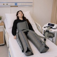 Appareil de thérapie par compression pneumatique à 8 chambres VU avec manchons de compression d'air interchangeables pour une récupération corporelle complète