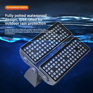 Projecteur LED RGB Rectangulaire 500W en Aluminium pour Bâtiments, Étanche IP66, Contrôle DMX512, 40000 Lumens, <span class=keywords><strong>Scène</strong></span> Nocturne - Product Image 5