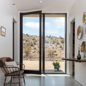 <span class=keywords><strong>Porte</strong></span> <span class=keywords><strong>d</strong></span>'<span class=keywords><strong>entrée</strong></span> moderne à double battant en aluminium, cadre français, à pousser et à tirer, <span class=keywords><strong>grille</strong></span> en acier pour utilisation en centre commercial - Product Image 3