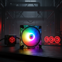 Ventilateur RGB universel OCOCOO 120x120x25mm 120mm pour boîtier de jeu ATX Micro ATX ITX, ventilateur de refroidissement pour PC de bureau, prix d'usine en gros