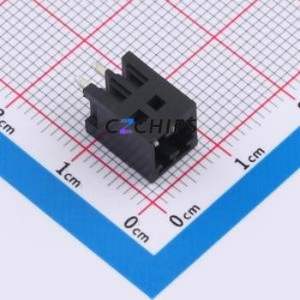 DB2EVC-2.54-2P-BK Plug-in Terminal Block Through hole,P=2.54mm Connector Board-to-Board / Socket - Closed 1x2P 2.54mm Black - Product Image 1