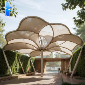 Auvent en membrane d'acier PVDF sur mesure avec un design moderne, anti-corrosion et respectueux de l'environnement pour les centres sportifs, les appartements et les <span class=keywords><strong>parcs</strong></span> - Product Image 2