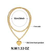 Collier Joker en acier inoxydable plaqué or 18 ct unisexe chaîne en forme de O lame torsadée bijoux de voyage à bricoler soi-même