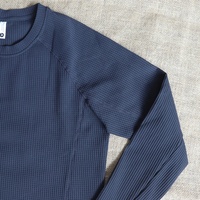 Nouveau produit : T-shirt de sport respirant en tissu gaufré, avec logo brodé personnalisé, pour homme, idéal pour la course et la gym, collection automne-hiver, manches longues