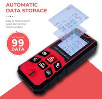 Télémètre laser industriel DEWEN, précision au niveau du millimètre, ruban à mesurer numérique portable, indice de protection IP55, 0,05-100 m, laser rouge