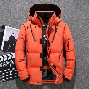 Abrigo de moda para <span class=keywords><strong>hombre</strong></span> Chaqueta de invierno Capucha Abrigo Goose Shell Tallas grandes Estilo casual Cremallera Venta caliente - Product Image 2