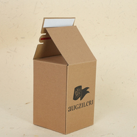 Caja de Regalo de Papel Kraft Personalizada con Logotipo Impreso y Asa, Embalaje Ecológico Premium para Regalos de Panadería, Recuerdos de Boda