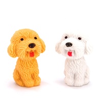 Gomme à effacer en forme de chien 3D mignon, en TPR non toxique, personnalisable, papeterie promotionnelle pour les enfants, fournitures scolaires