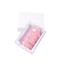 Vente en gros d'ensemble de soins de la peau anti-âge masque pour les yeux en quartz rose, ensemble rouleau en quartz rose et Gua Sha boîte-cadeau logo personnalisé unisexe