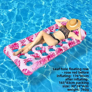 <span class=keywords><strong>Cama</strong></span> Flotante Inflable para Piscina con Diseño de Hojas y Orificios - Product Image 4