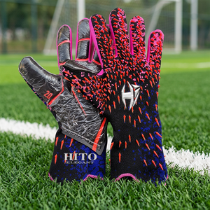 Cheap Price American Football Goalkeeper <b>Gloves</b> Custom Made Neoprene Latex Hook and Loop Closure High Quality - Product Image 3