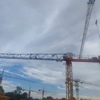 4T 40M Üstü Açık Kule Vinç Düz Tavanlı Kule Vinç İnşaat Vinci Bina Kule Vinç QTP40-HS4010P