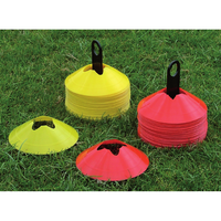 Kit de Barras de Agilidad con 48 Marcadores de 7 cm, Soporte y Parte Superior Tallada para Entrenamiento Deportivo