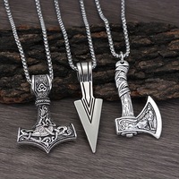 Collar con Colgante de Martillo de Thor en Aleación, Estilo Vikingo, de Moda, para Hombre y Mujer, Nuevos Accesorios de Joyería Hip-hop