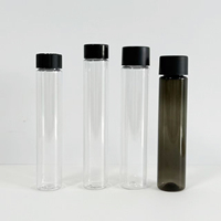 Botol kecil PET tabung plastik, 115mm 116mm 119mm 120mm 123.5mm dengan tutup tahan anak