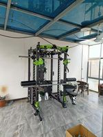 TT Flex Premium 3-en-1 : Rack de musculation multifonctionnel réglable avec Smith Machine pour exercices de bras, dos, jambes et abdominaux (capacité 70-120 kg)