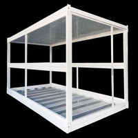 Conteneurs de magasin mobiles, panneaux sandwich en acier, maison de conteneur personnalisée, construction rapide de cadre de conteneur, camion de conteneur
