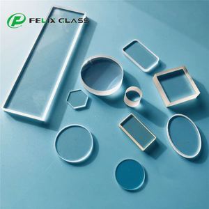FELIX Fenêtre en verre rectangulaire arrondi en quartz de silice optique fusionnée JGS1, substrat pour laser - Product Image 6