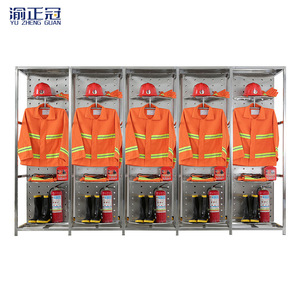 Estante para Trajes de Bombero de Acero Inoxidable Yu Zhengguan 1950*800*800MM Personalizable para Almacenamiento de Equipo de Bomberos - Product Image 1