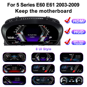 12,3 Zoll LCD Digitales Armaturenbrett für BMW E60 E61 E63 Baujahre 2003-2009 NTG 4.5 Auto-Radio Instrumententafel Cockpit - Product Image 5