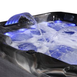 Jacuzzi Grande de Lujo para Exteriores, Hidromasaje Independiente para 4 Personas con Cubiertas y Escaleras - Product Image 5