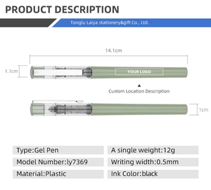 छात्र जेल पेन ब्लैक स्याही 0.5 मिमी चौड़ाई प्लास्टिक सामग्री कार्यालय और स्कूल का उपयोग - Product Image 3