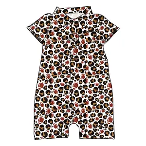 Baju Monyet Bayi Perempuan, Pakaian Jumpsuit Bayi Perempuan Musim Panas Motif Kustom