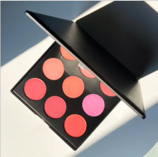 Thanh Lịch Dành Cho Người Lớn Trang Điểm Blush Palette Đầy Màu Sắc Blush Nhãn Hiệu Riêng 9 Màu Blush Cream Trong Một Miếng