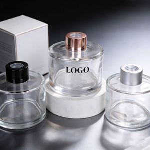 Customizable Empty Flat Glass Perfume Bottle with <b>Black</b> <b>Pump</b> Sprayer Cap Screen Printing 3 Sizes - Product Image 3