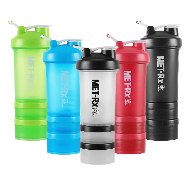 Botella Agitadora Kwaliteit Custom Plastic Drank Proteïne Shaker Sport Sipper 500Ml Blender Waterfles Voor Gym