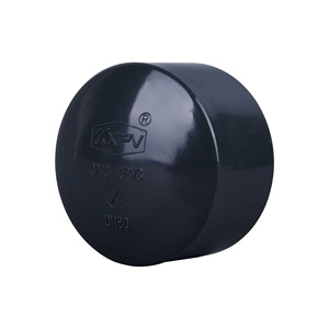 Directo de fábrica, tapa de tubería de estándar americano, enchufe Industrial UPVC, pegamento de mirilla de plástico químico, accesorios de tubería de CPVC - Product Image 1