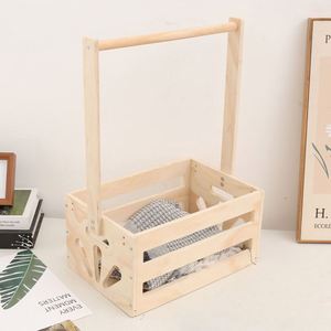Manufacturer's Ready-Made Wooden <b>Storage</b> Box & Toddler Clothes <b>Rack</b> With Engraved Crate Toys Gifts for Baby <b>Shower</b> - Product Image 2