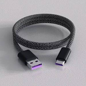 Câble de données USB-C magnétique 60W 1M, câble USB-C magnétique enroulable, chargeur rapide magnétique, câble USB magnétique - Product Image 6