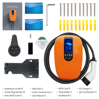 Station de recharge pour véhicules électriques compatible solaire 16-32A APP RFID OCPP Type1/2 GB/T Chargeur domestique et commercial