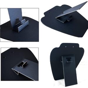 7th Velvet 12 Pcs Black Velvet Necklace Display Jewelry Stand Collapsible <b>Easel</b> For Show And Sale - Product Image 3