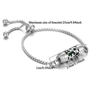 Bracelet chaîne diffuseur d'aromathérapie en acier inoxydable style punk - Product Image 5