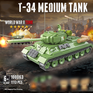 WW2 quân sự Lịch Sử Bộ sưu tập mô hình chiến đấu Xe tăng tự làm quân đội xây dựng khối đồ chơi thiết lập quân đội xe tăng khối xây dựng - Product Image 6